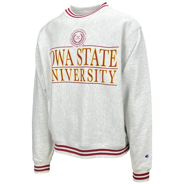 Champion® Iowa State University Heather Gray Crewneck